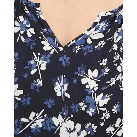 GAP Floral Print Raglan Sleeved Shift Dress - Picture 5 of 11